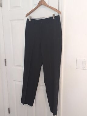 Cubavera MENS Classic Straight-Leg Black Dress Pants